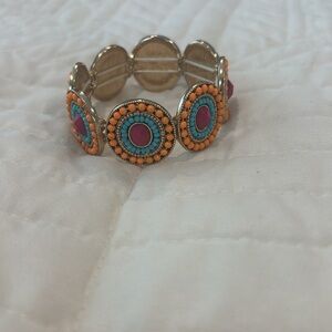 Colorful Beaded Stretch Bracelet from Talbots